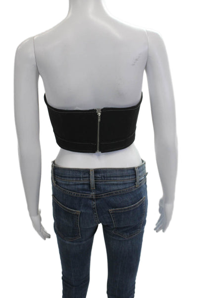 Lovers + Friends Women Cropped Sleeveless Black Top Size S