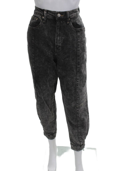 Pistola Womens Mom Tapered Jeans Dark Gray High Rise 26 Inseam Size 25