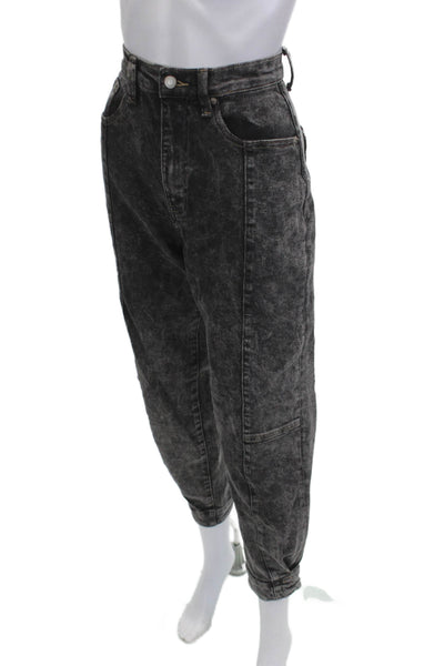 Pistola Womens Mom Tapered Jeans Dark Gray High Rise 26 Inseam Size 25