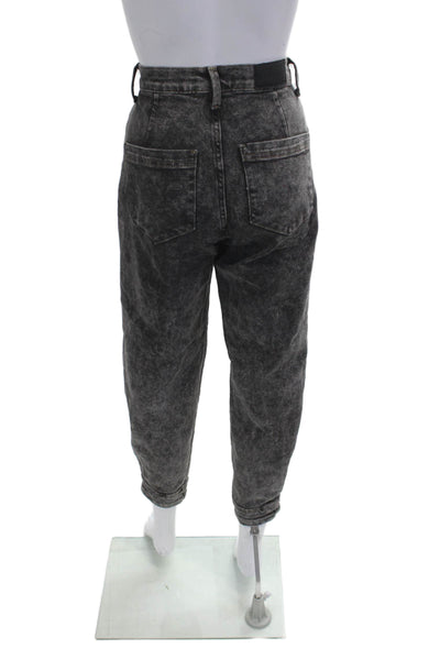 Pistola Womens Mom Tapered Jeans Dark Gray High Rise 26 Inseam Size 25