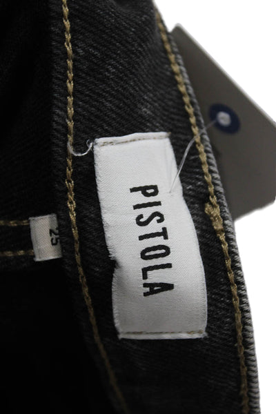Pistola Womens Mom Tapered Jeans Dark Gray High Rise 26 Inseam Size 25