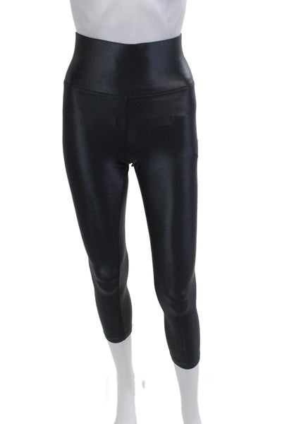 Carbon38 Womens Cropped Capri Leggings Black Size S
