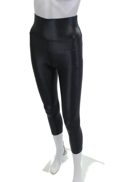 Carbon38 Womens Cropped Capri Leggings Black Size S