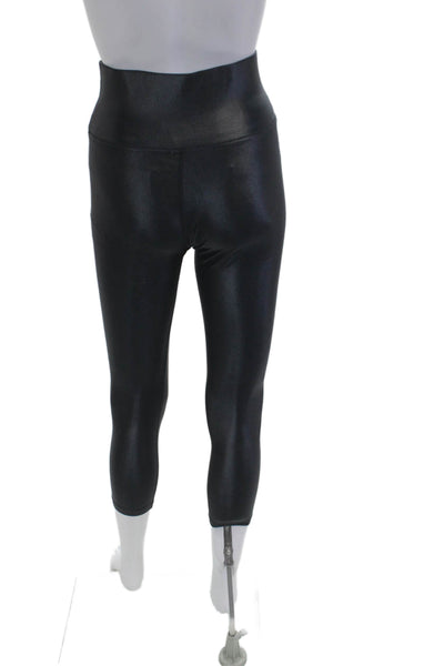 Carbon38 Womens Cropped Capri Leggings Black Size S