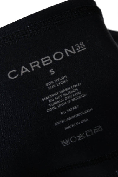 Carbon38 Womens Cropped Capri Leggings Black Size S