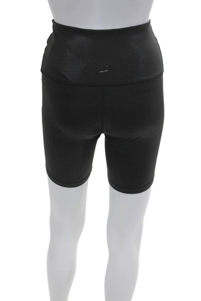 Beyond Yoga Unisex Biker Shorts Black Polyester Spandex Size S