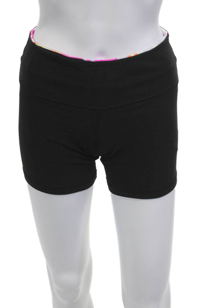 Lululemon Women Biker Shorts Black Nylon Blend Size S