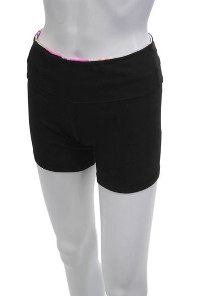 Lululemon Women Biker Shorts Black Nylon Blend Size S