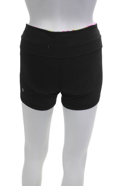 Lululemon Women Biker Shorts Black Nylon Blend Size S