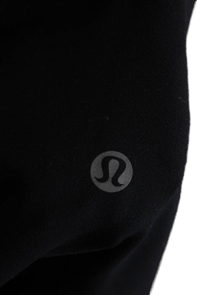 Lululemon Women Black Capri Leggings Nylon Blend Size 8