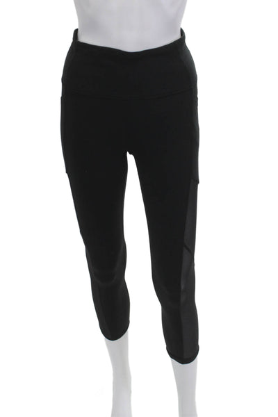 Athleta Womens Capri Leggings Black 88% Supplex Nylon Size S