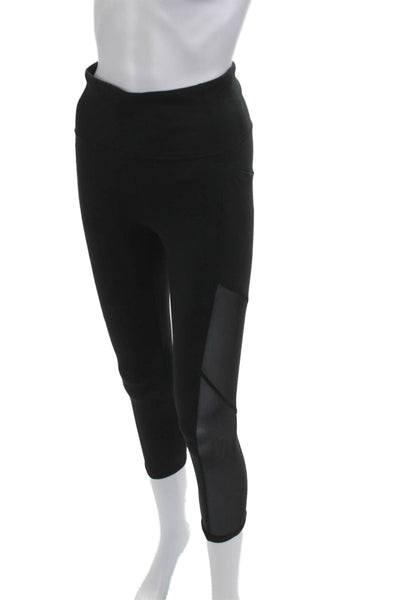 Athleta Womens Capri Leggings Black 88% Supplex Nylon Size S