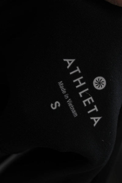 Athleta Womens Capri Leggings Black 88% Supplex Nylon Size S