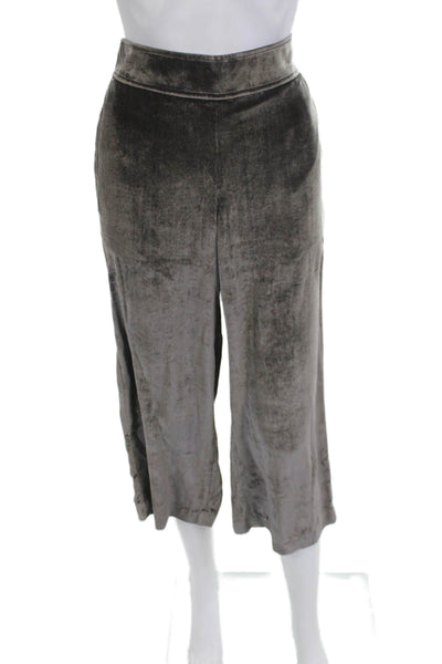 Madewell Women Cropped Dark Gray Pants Size S
