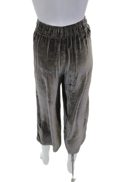 Madewell Women Cropped Dark Gray Pants Size S