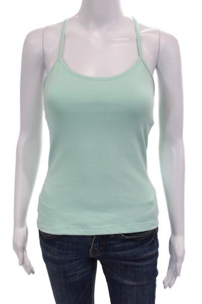 Lululemon Women Basic Camisole Solid Light Blue Nylon Blend Sleeveless Size S