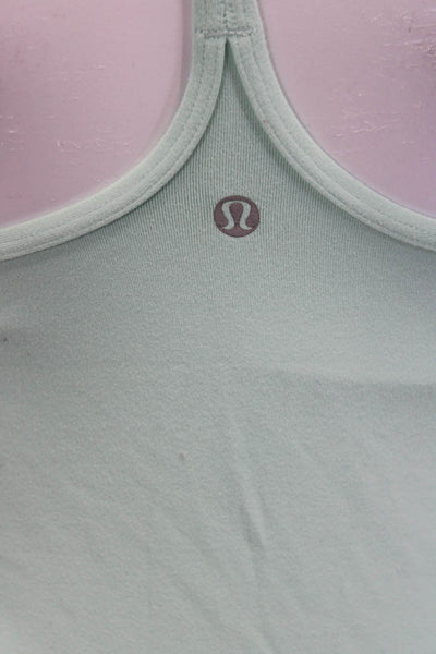Lululemon Women Basic Camisole Solid Light Blue Nylon Blend Sleeveless Size S