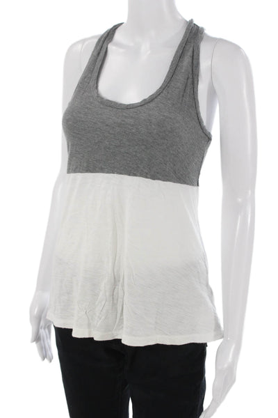 Standard James Perse Women Sleeveless Jersey Tank Gray Size 1