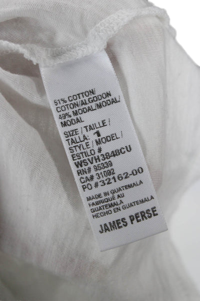Standard James Perse Women Sleeveless Jersey Tank Gray Size 1