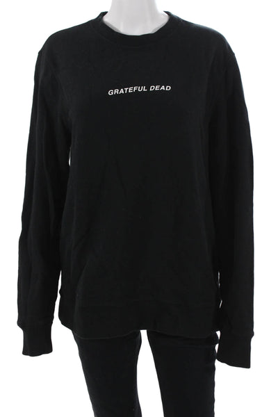 Spiritual Gangster Unisex Pullover Sweatshirt Black Graphic Long Sleeve Size M