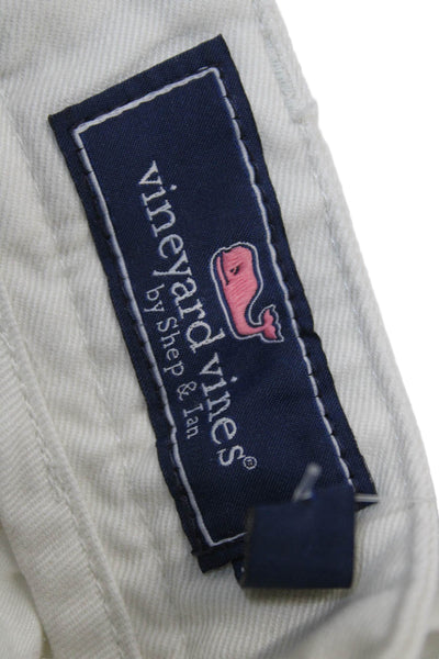 Vineyard Vines Mens Chinos White 100% Cotton Size 38