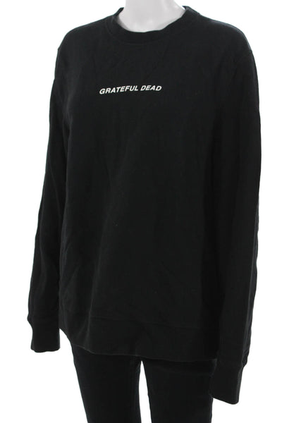 Spiritual Gangster Unisex Pullover Sweatshirt Black Graphic Long Sleeve Size M