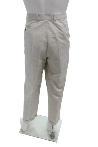 Jos. A. Bank Mens Beige Chinos Cotton Button Size 40