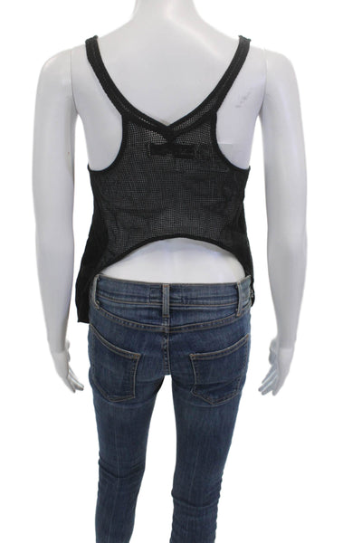 Vintage Havana Women Black Cotton Sleeveless Basic Tank Size M