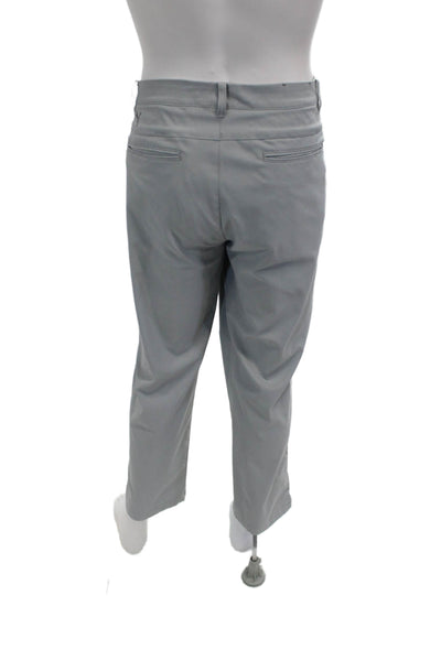 Puma Mens Chino Dress Pants Gray Button 100% Polyester Inseam 30 Size 38