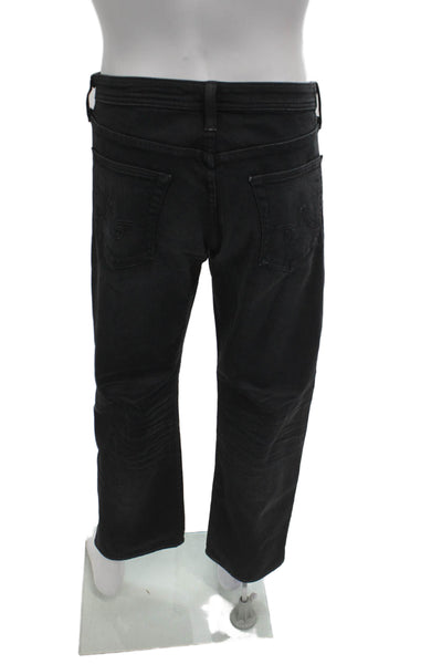AG Adriano Goldschmied Mens Straight Jeans Black Size 36