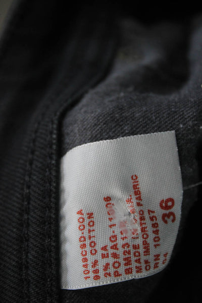 AG Adriano Goldschmied Mens Straight Jeans Black Size 36