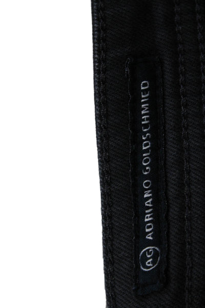 AG Adriano Goldschmied Mens Straight Jeans Black Size 36