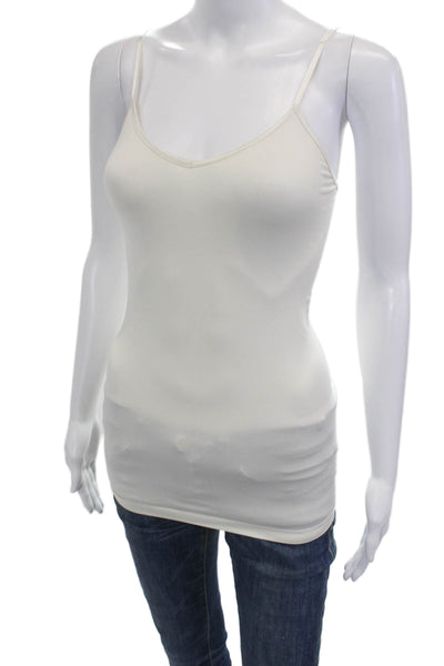 Banana Republic Women Tank Top White V-Neck Sleeveless Size XS
