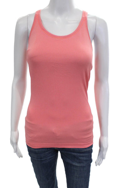 Lululemon Womens Padded Racer Back Sleeveless Active Top Orange Size 6