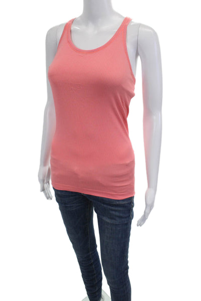 Lululemon Womens Padded Racer Back Sleeveless Active Top Orange Size 6