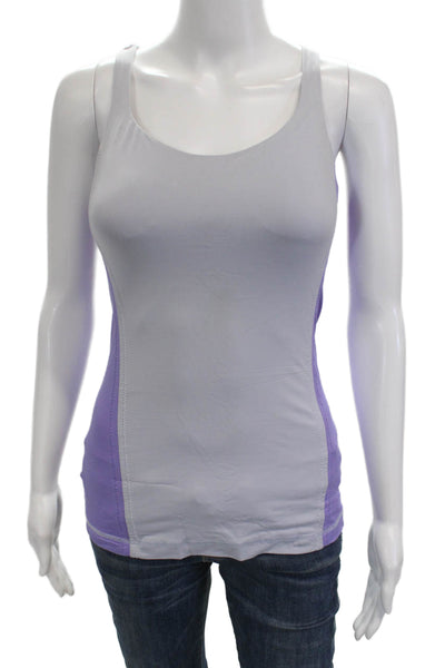 Lululemon Womens Color Block Padded Sleeveless Active Top Purple Size 6