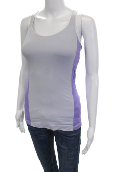 Lululemon Womens Color Block Padded Sleeveless Active Top Purple Size 6