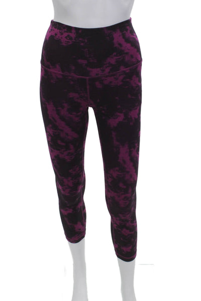 Lululemon Women Cropped Black Nylon Blend Leggings Size 2