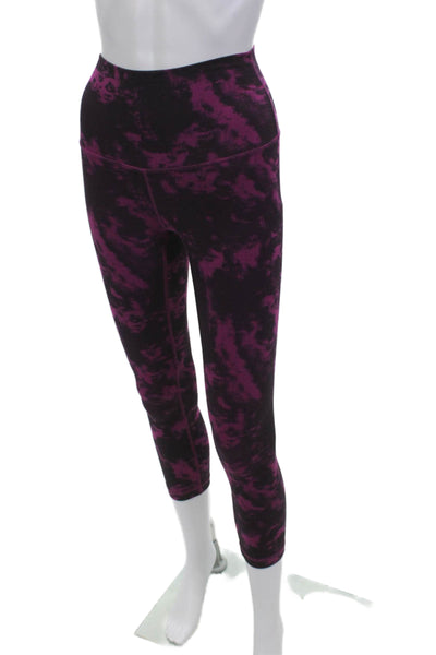 Lululemon Women Cropped Black Nylon Blend Leggings Size 2