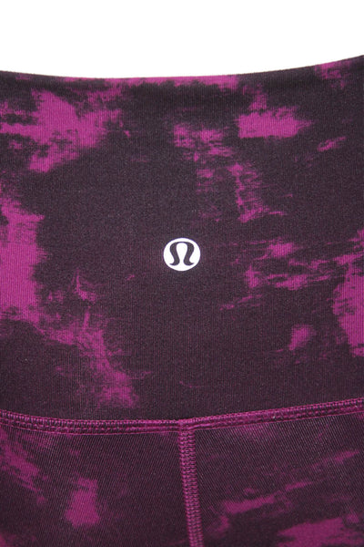 Lululemon Women Cropped Black Nylon Blend Leggings Size 2