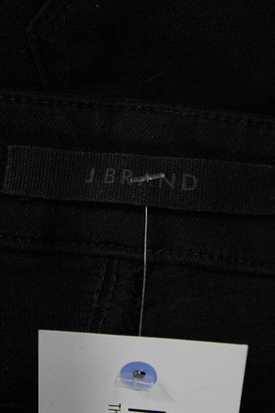 J Brand Womens Black Cotton Blend Jegging Button Size 24