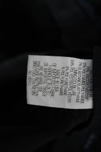 Theory Women Ankle Dress Pants Gray Herringbone Hook & Eye Size 8