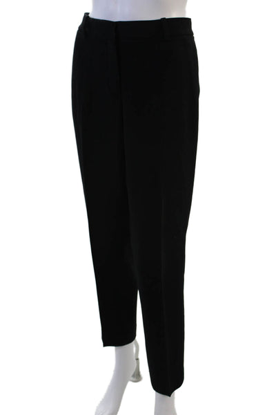 Theory Women Ankle Dress Pants Black Virgin Wool Size 6