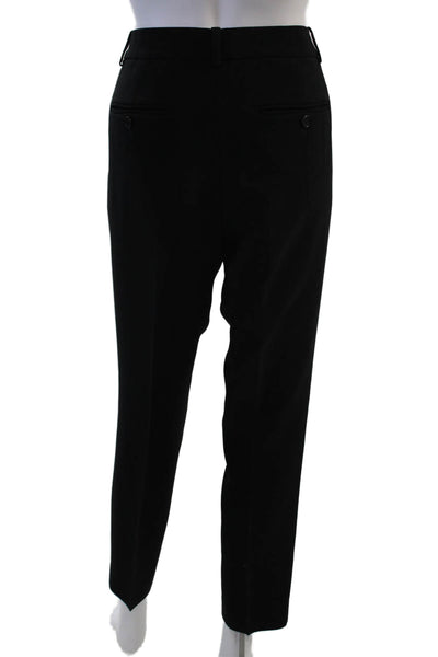 Theory Women Ankle Dress Pants Black Virgin Wool Size 6