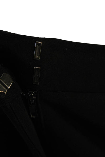 Theory Women Ankle Dress Pants Black Virgin Wool Size 6