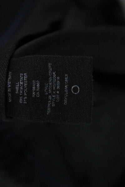 Theory Women Ankle Dress Pants Black Virgin Wool Size 6