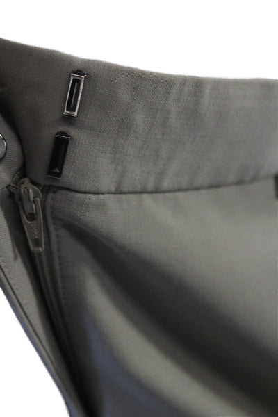 Theory Unisex Ankle Dress Pants Beige 75% Virgin Wool Size 8