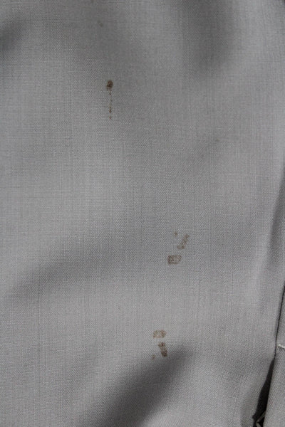 Theory Unisex Ankle Dress Pants Beige 75% Virgin Wool Size 8