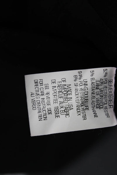Theory Women Black Straight Pencil Skirt Knee Length Size 6