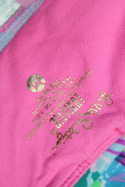 Lilly Pulitzer Womens Green Floral Capri Leggings Size M
